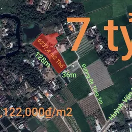 Bán đất thổ xã Vàm Cỏ gần Quốc Lộ 50B giá 7 tỷ