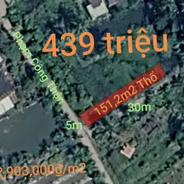 Bán lô đất thổ giá đầu tư gần Quốc Lộ 50B giá 439 triệu