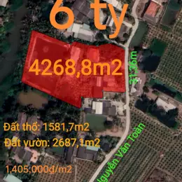 Bán hạ giá lô đất thổ vườn có nhà giá 6 tỷ