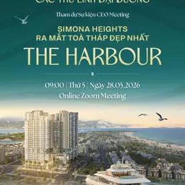 Tòa mới The Harbour căn 2PN dt 65m2 giá chỉ 2.4 tỷ dự án Simona Heights Quy Nhơn đang nhận booking