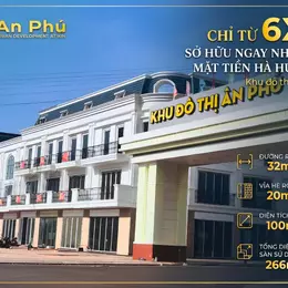 Nhà phố tại khu đô thị Ân Phú - mặt tiền Hà Huy Tập rộng 30m