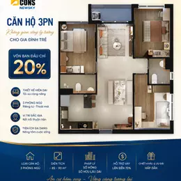 Bán căn hộ ngộp chính chủ 3PN 3WC mặt tiền QL13