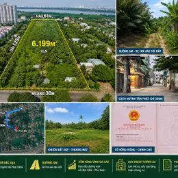 Đất 6.199m² Nhà Bè, tương lai mặt tiền đường mới, giá 60 tỷ