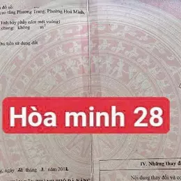 Bán đất đường Hoà Minh 28- Biển Nguyễn Tất Thành