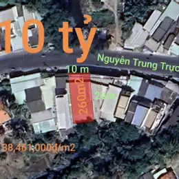 Bán đất thổ cư mặt tiền Nguyễn Trung Trực giá 10 tỷ