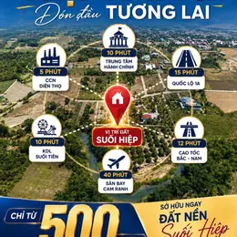 ĐẤT NỀN SUỐI HIỆP (VEN NHA TRANG) - SỔ ĐỎ TRAO TAY - CHỈ TỪ 500 TRIỆU!