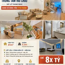 NHÀ 3 TẦNG TRUNG TÂM HẢI CHÂU – DÒNG TIỀN 17 TRIỆU/THÁNG – Cơ Hội Đầu Tư Sinh Lời Hiếm Có