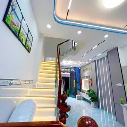 Bán nhà mới 3.4*11m hẻm Hưng Phú P10Q8 P.Chánh Hưng full nội thất