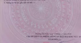 bán đất đường Đồng Khởi trung tâm Tp.Trà Vinh
