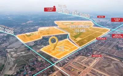 Z Đất nền liền kề dt75-112m2, đường 20m, vỉa hè 5m thủ phủ công nghiệp Tân Hưng-Bắc Giang chỉ 2 tỷ