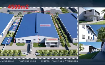 Cho thuê nhà xưởng 4500m2 và 3500m2 trong KCN Tân Uyên, Bình Dương