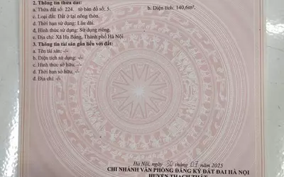 SỞ HỮU NGAY LÔ ĐẤT ĐẸP - GIÁ TỐT - Vị Trí Đắc Địa Tại Xã Hạ Bằng, TP Hà Nội