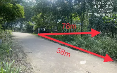 ĐẤT PHƯỚC VĨNH PHÚ GIÁO, NGÂN HÀNG THANH LÝ ĐẤT SẴN THỔ, DT 3553.7M2, NGANG 58M, Ô TÔ TIẾP CẬN