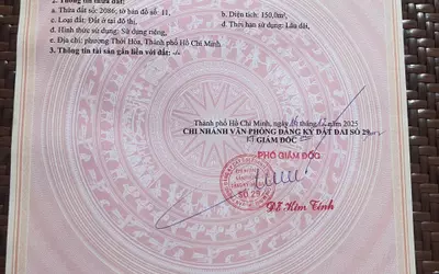 CHÍNH CHỦ CẦN BÁN ĐẤT THỔ CƯ - PHƯỜNG THỚI HÒA, TP. HỒ CHÍ MINH