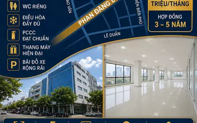 Cho Thuê Văn Phòng Đường Phan Đăng Lưu Hải Châu Đà Nẵng – 220m², Thang Máy, PCCC, Giá 21 Triệu