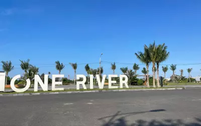 Biệt thự One River 2 mặt tiền Phú Mỹ An, 300m², view sông Cổ Cò, đường Song Hào giá 38 tỷ