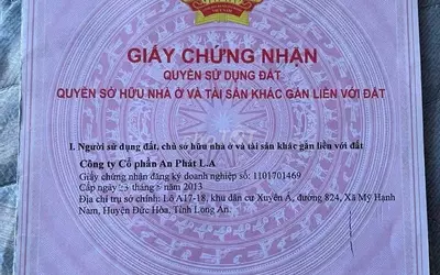 ĐẤT CHÍNH CHỦ - GIÁ TỐT Tại 22, Xã Mỹ Hạnh Nam, Huyện Đức Hòa, Long An