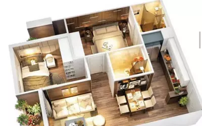 Bán chung cư 2 ngủ 2 WC toà Golden Field 24 Nguyễn Cơ Thạch