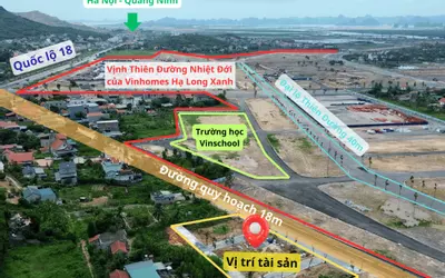 💸 ĐÓN QH MỞ RỘNG ĐƯỜNG 18M ĐẤT THỔ CƯ SÁT VIN HẠ LONG TIỀM NĂNG TĂNG GIÁ TỐT