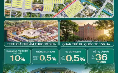 VINHOMES HÓC MÔN, Giá Full chưa chiết khấu 10,617 tỷ - CHIẾT KHẤU 10% VỀ Ở SỚM - 72m² - 221,7m²