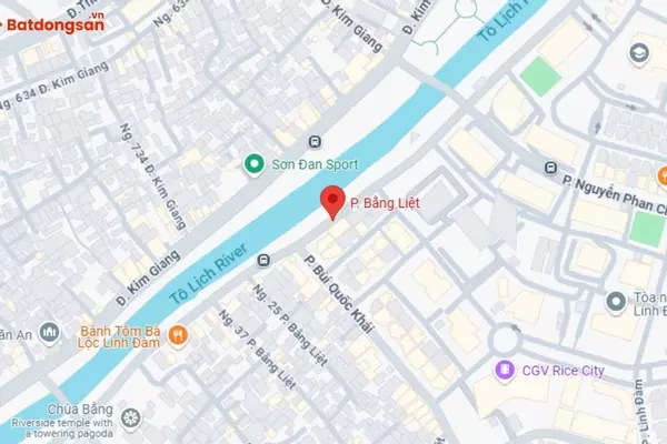 Phố Bằng Liệt: Vị Trí, Giao Thông Và Bất Động Sản Xung Quanh
