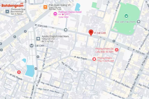 Phố Cát Linh: Vị Trí, Giao Thông Và Bất Động Sản Xung Quanh