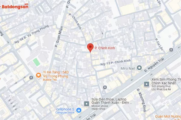Phố Chính Kinh: Vị Trí, Giao Thông Và Bất Động Sản Xung Quanh