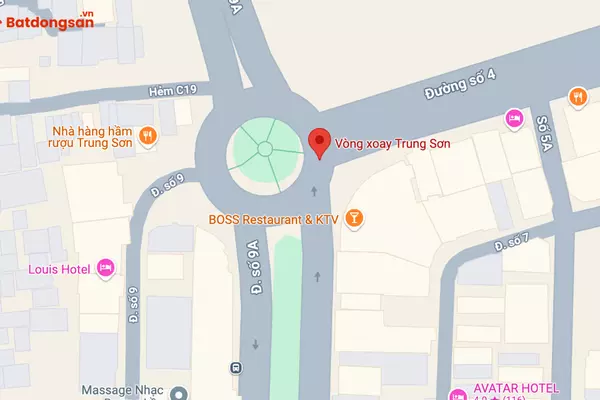 Vòng Xoay Trung Sơn: Vị Trí, Giao Thông Và Bất Động Sản Xung Quanh