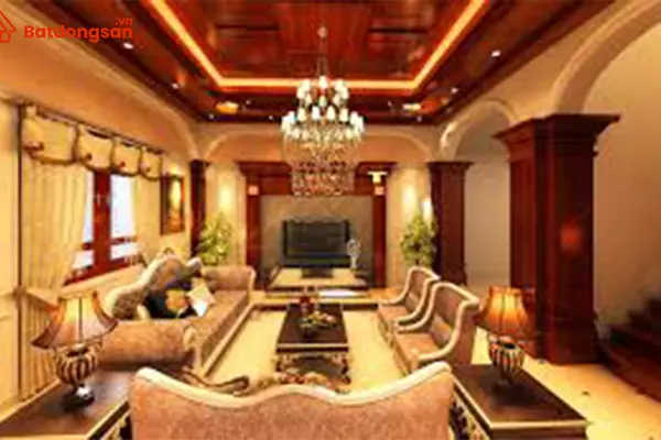 Cách bố cục trần phòng khách hút tài vượng bạn nên biết
