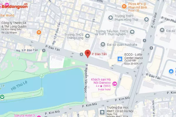 Phố Đào Tấn: Vị Trí, Giao Thông Và Bất Động Sản Xung Quanh