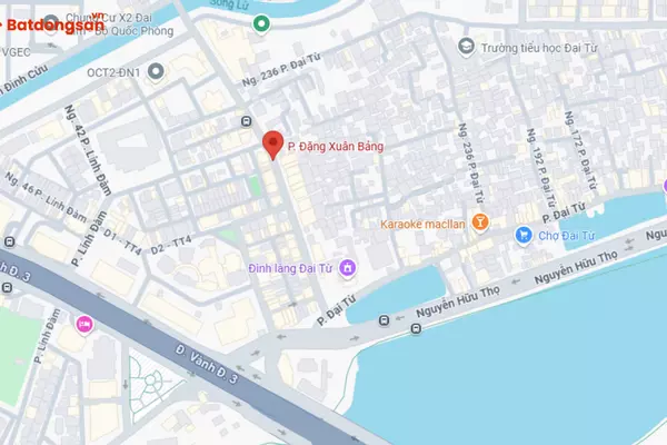 Phố Đặng Xuân Bảng: Vị Trí, Giao Thông Và Bất Động Sản Xung Quanh
