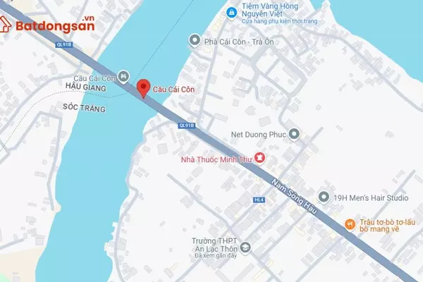Cầu Cái Côn: Vị trí, giao thông và bất động sản xung quanh