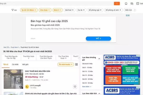 Top 10 website đăng tin cho thuê nhà nguyên căn Quận 10 miễn phí