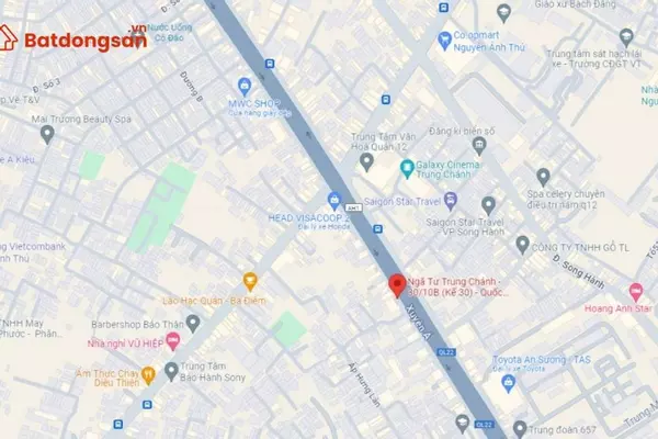 Ngã tư Trung Chánh: Vị trí, giao thông và bất động sản xung quanh