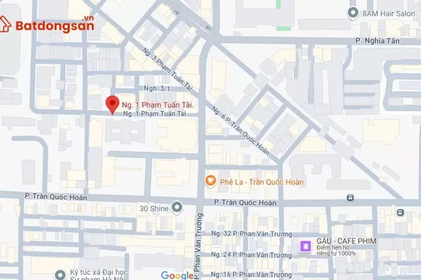 Ngõ 1 Phạm Tuấn Tài: Vị trí, giao thông và bất động sản xung quanh