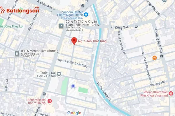 Ngõ 1 Tôn Thất Tùng: Vị trí, giao thông và bất động sản xung quanh