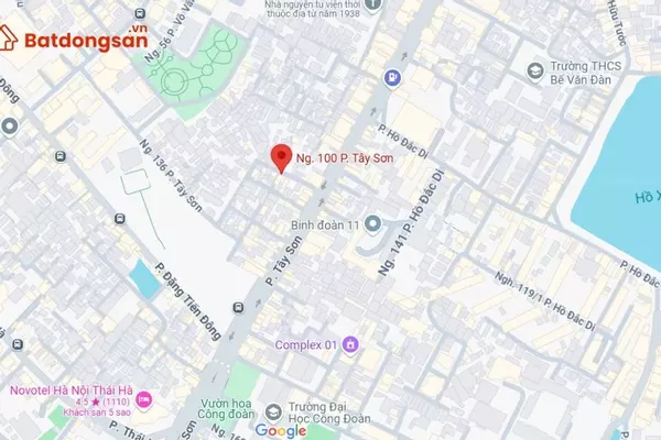 Ngõ 100 phố Tây Sơn: Vị trí, giao thông và bất động sản xung quanh