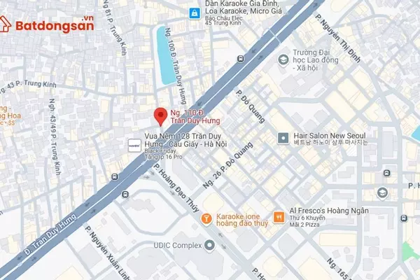 Ngõ 110 Trần Duy Hưng: Vị trí, giao thông và bất động sản xung quanh