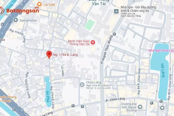 Ngõ 1194 đường Láng: Vị trí, giao thông và bất động sản xung quanh