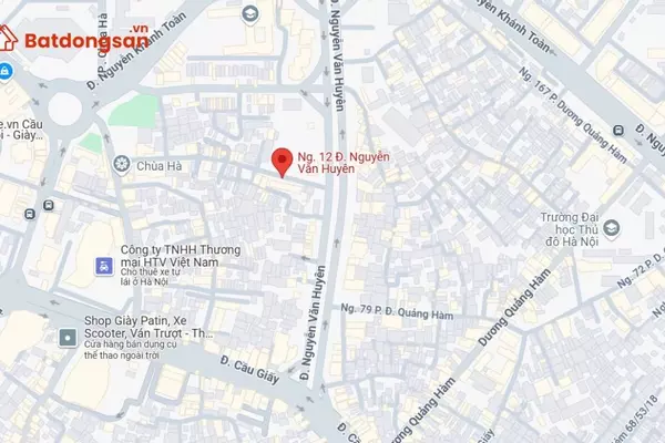 Ngõ 12 Đường Nguyễn Văn Huyên: Vị trí, giao thông và bất động sản xung quanh
