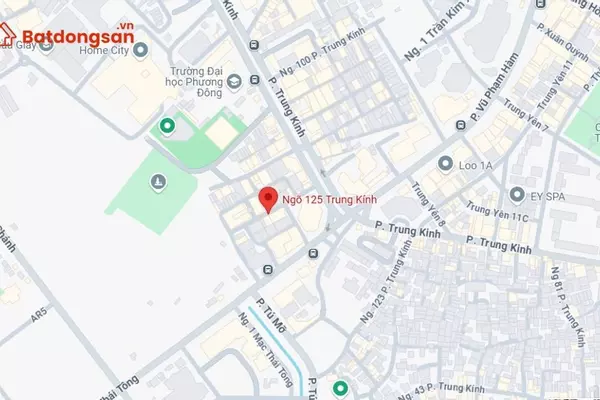 Ngõ 125 Trung Kính: Vị trí, giao thông và bất động sản xung quanh
