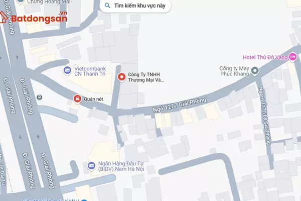 Ngõ 1277 Giải Phóng: Vị trí, giao thông và bất động sản xung quanh