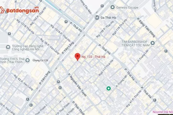 Ngõ 133 Thái Hà: Vị trí, giao thông và bất động sản xung quanh