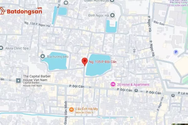 Ngõ 135 phố Đội Cấn: Vị trí, giao thông và bất động sản xung quanh