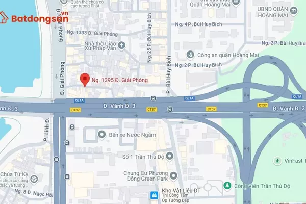 Ngõ 1395 đường Giải Phóng: Vị trí, giao thông và bất động sản xung quanh