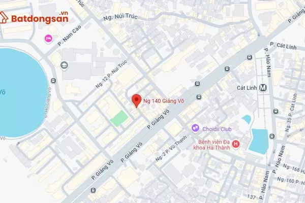 Ngõ 140 Giảng Võ: Vị trí, giao thông và bất động sản xung quanh