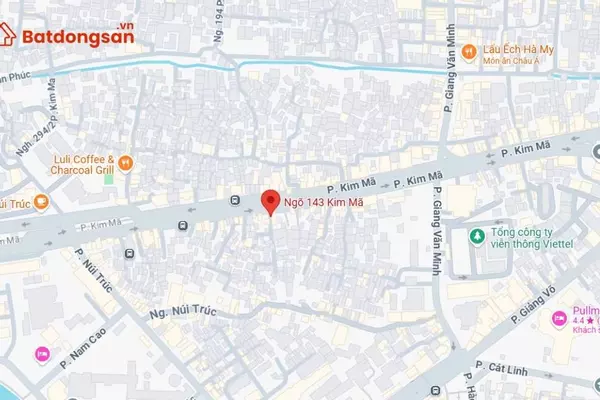 Ngõ 143 Kim Mã: Vị trí, giao thông và bất động sản xung quanh