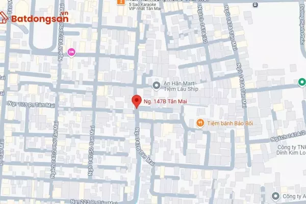 Ngõ 147B Tân Mai: Vị trí, giao thông và bất động sản xung quanh