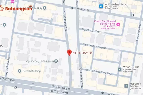 Ngõ 15 Duy Tân: Vị trí, giao thông và bất động sản xung quanh