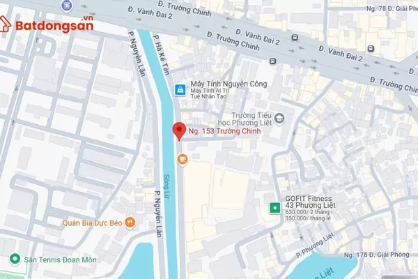 Ngõ 153 Trường Chinh: Vị trí, giao thông và bất động sản xung quanh